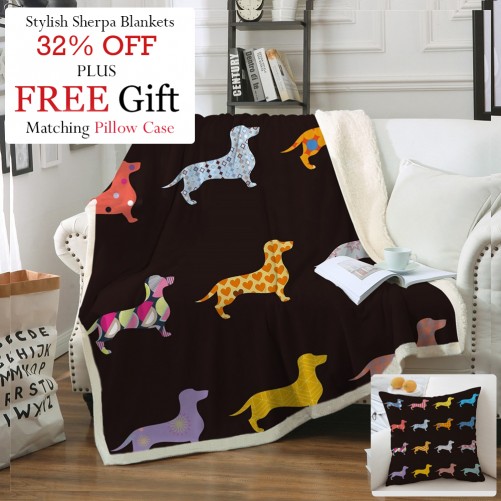 Sausage Doggies - Luxurious Throw Blanket + Free Gift